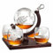 Set di decanter per whisky con 2 bicchieri, regalo di lusso per uomini, marito, papà o capo, scotch, bourbon, amanti del whisky, perfetto per la festa del papà, San Valentino, Natale, compleanno,