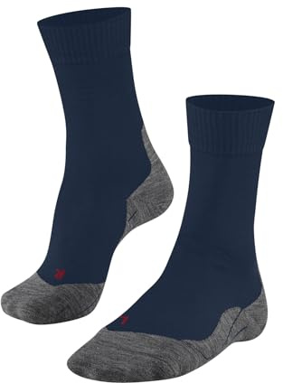FALKE Herren Wandersocken TK5 Wander M So Wolle Funktionsmaterial antiblasen dünn 1 Paar, Blau Blue Pond 6598, 44-45
