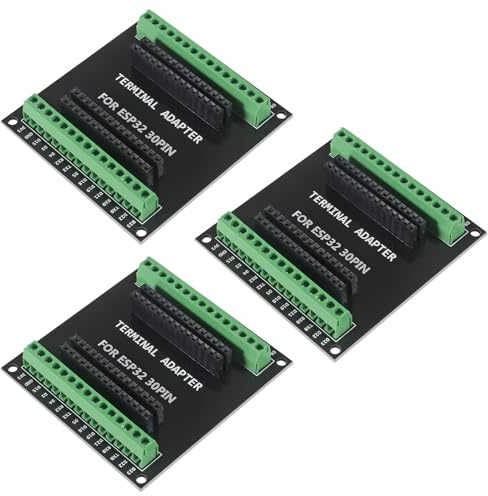3pcs ESP32 Expansion Board 30Pin GPIO Breakout Board 1 in 2 Modul -Anschlussadapter kompatibel mit 30 Stiften ESP32 -Entwicklungsausschuss