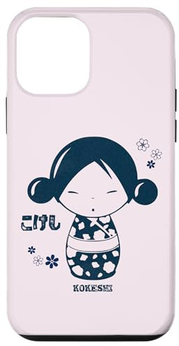 iPhone 12 mini Cute Japanese Kokeshi Doll , Japanese Culture, Kawaii Case