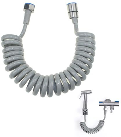 Duschschlauch,Bidet Duschschlauch,3 Meter Teleskopischer Duschschlauch,Bidet Federschlauch,Duschschlauch Frühling,Flexible Duschschlauch,für Bidet Sprayer Gun Badezimmer
