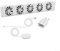 ZYWUOY Ventilatore per termosifone, 5.0, intelligente ventola di riscaldamento con 5 ventole, kit di espansione per ventola (set mono)