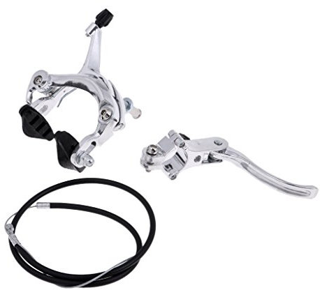 Courtieyeardceastea Road Bike Bicycle Cycling U Brake Caliper Bracket Front/Rear Front Silvery
