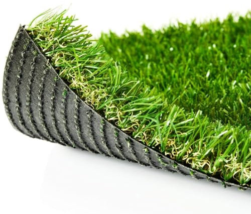 Tappeto di erba artificiale di alta qualità, 2 x 10 m, verde, spessore 2 cm, tappeto erboso sintetico per giardino, cortile, prato sintetico resistente, per cani uso esterno (dimensioni: 2 x 1 m)