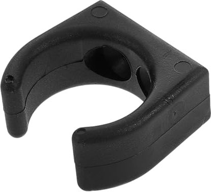 Milisten 32mm Black Nylon Pipe Clamp for Tubular Frames Sturdy Boat Yacht Accessory Boat Pole Clips Holder Marine Clips for Boats