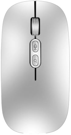 Mouse Rechargeable AI Voice Typing Mouse 2.4G USB | Voice Recognition/Input/Search, 1600DPI, Portable Computer Mouse, 28 Languages Translator for PC Laptop Desktop