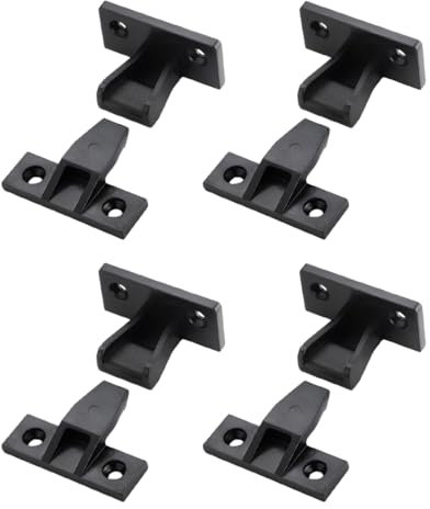 XUZOPIM 4 Paires Ferrure D'Assemblage Connecteur Charnière Clip Meuble-Ldéale Pour Clôtures En Bois Portes Et Fenêtres Portes Coulissantes Résistante À La Corrosion Lnstallation Et Entretien Faciles
