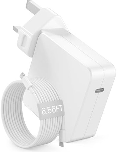 96W MacBook Pro USB C Charger -Fast Charger for MacBook Pro 16 inch M1/M2/M3, MacBook Air, Type C Adapter Compatible with iPad Pro, iPhone 15/14/13 - Premium Matte Finish & 2M USB C Cable