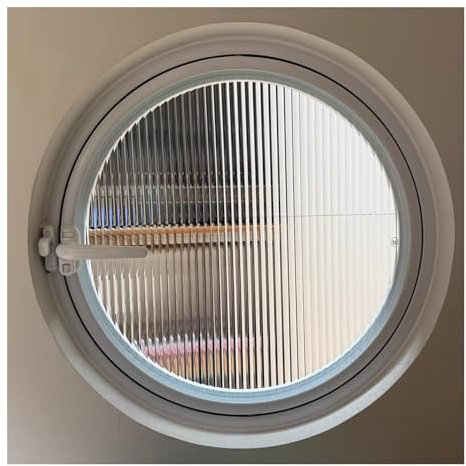 Ventanas Batientes Ventana De Apertura Redonda Giratoria De Eje Central, Ventana Empotrada Para Cobertizo, Ventana De Ventilación De Repuesto Para Casa Con Manija Con Cerradura, Ventana De Vidrio Para
