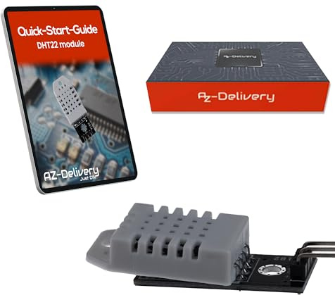 AZDelivery 3x DHT22 Temperatur- und Luftfeuchtigkeitssensor Modul mit Digitalausgang – kompatibel mit Arduino, Raspberry Pi, ESP32, – präziser Feuchtesensor 0–99%, -40–125°C
