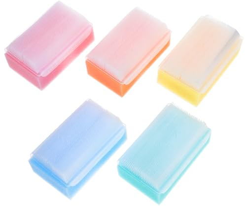 Baby Bath Sponge Brush 5pcs Soft PP Scalp Cleaning for Boys and Girls | Sensory Bath Brush, Cradle Cap Care, Gentle Massage, Hair Clean and Hair Scrubber Use Random Color