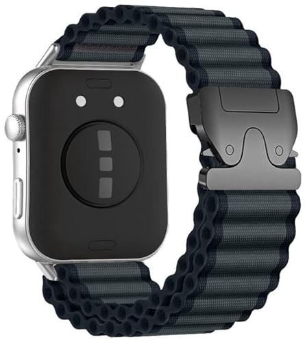 Nylon Armband für Huawei Watch Fit 5 4/5 4 Pro / 3, Outdoor Sport Design, verstellbar, leicht und komfortabel, robustes Uhrenarmband (Weiß)
