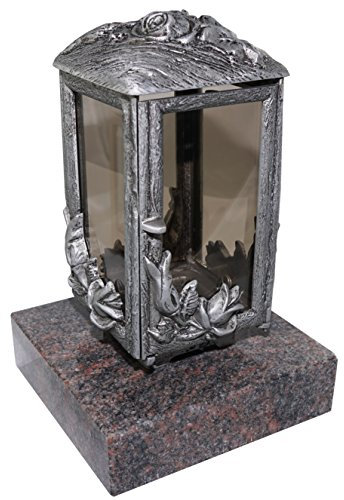 Grablaterne 611 aus Aluminium fertigmontiert auf einem Granitsockel (Himalaya)