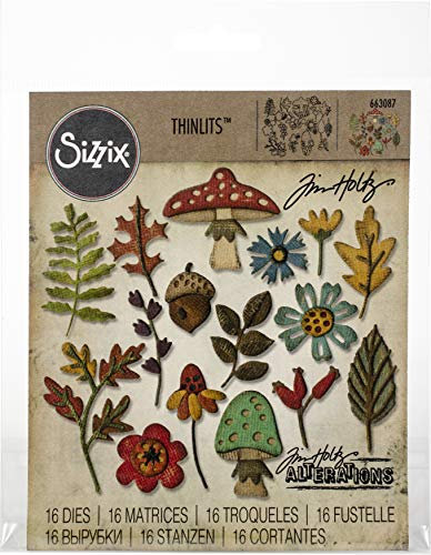 Sizzix Thinlits sterben, mehrfarbig, one size