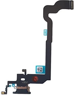 Smartex® Charging Port Flex cable compatible with iPhone X / 10 Black - Dock Connector + flex cable