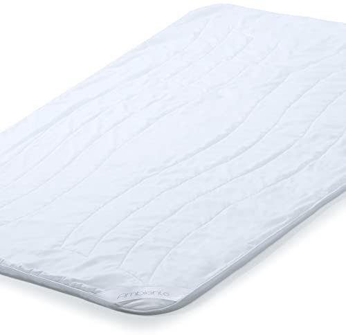 aqua-textil Ambiente Ganzjahres Steppbettdecke 150 x 220 cm Mikrofaser Steppdecke atmungsaktiv Winter Sommer