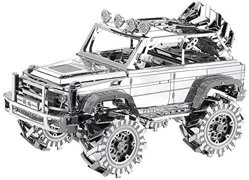 Piececool 3D Puzzle Metall Geländewagen, 3D Metall Puzzle Automodell für 340 Edelstahl, Ganzes Metal, 1:1 Wiederherstellen Sammlung, Geburtstagsgeschenk, Modellbausatz Erwachsene, 157 Teile