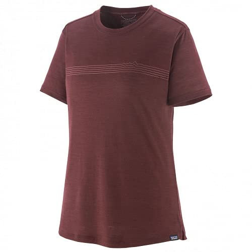 Patagonia Women's Capilene® Cool Merino Graphic Shirt Fitz RoyFader:Dark Ruby (34)