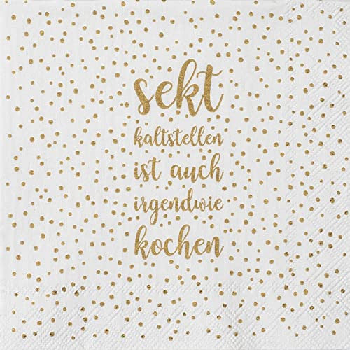 Räder Cocktailserviette 25x25cm, Sekt kaltstellen