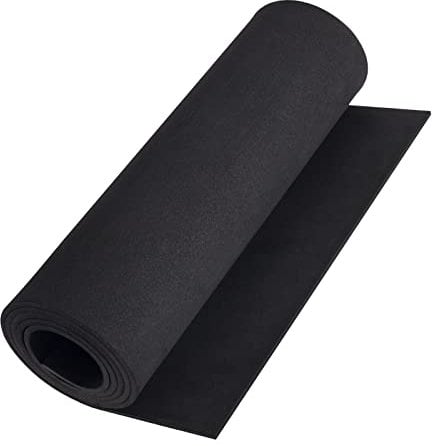 Negra Goma EVA 3mm, MEARCOOH 35.5cm*150cm Cosplay Espuma EVA, 1PCS Goma Espuma Densidad 86kg/m3 para Cosplay Disfraces, Manualidades, Proyectos DIY (Negra 3mm)