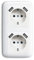 Busch-Jaeger 2x USB-Set alpinweiß: 2x 20 EUCB2USB-214 2x USB-Steckdose + 1x 2512-214 2-fach Rahmen