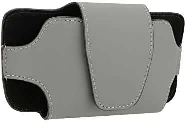 LFOTPP Sonnenblende Brillenhalter für alle Automodelle, Auto Sun Visor Aufbewahrungstasche PU Leder, Universal Auto Zubehör Sonnenbrille Brillenetui Organizer (Grau)