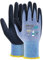 KAYGO gants de travail enduits de latex pour femmes respirant, 3 paires de gants de jardinage en polyester recyclé, gants de patio respectueux de l'environnement, KGE19L (Bleu, XS, taille 6)