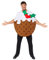 Adults Pudding Fancy Dress Xmas Costume One Piece Novelty Christmas Party Mascot