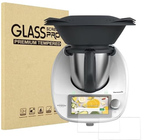 Pellicola protettiva per Vorwerk Bimby TM6 [Confezione da 2] Vetro temperato resistente per schermo protettivo anti graffio PHONILLICO