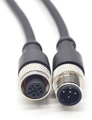 Enchufe de 5 Pines M12 a Hilo Interior a Hilo Exterior Cable de PVC Sensor de Aviación 125v 4a AC/DC Cable Industrial 1 Metro