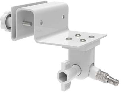 Holicfun Überwachungskamera-Dachrinnenhalterung, universell kompatibel mit Ring, Blink, Eufy, Wyze, Google Nest, Arlo, Simplisafe und mehr (Down-Version, Weiß), HF0363