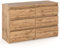 MRBLS Kommode mit 6 Schubladen Sideboard Schubladenschrank Kleiderschrank Modern Möbel mit Schubladen für Ihr Schlafzimmer (Wotan) – 100 x 71.5 x 33.5 cm (B/H/T)