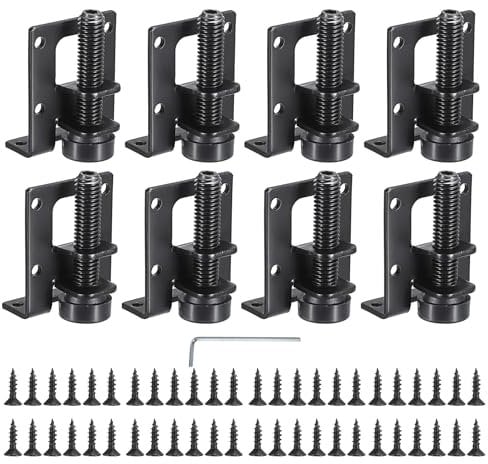 IGNPION Heavy Duty Adjustable Furniture Leveler Feet 8pcs M10 Furniture Leveling Height Legs for Tables, Shelving Units, Cabinets, Workbench, black