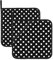 Mqgmz Topflappen für Erwachsene, 20,3 x 20,3 cm, Schwarz und Weiß mit Punkten, 2 Stück, Grill-Geschenke, Männer und Frauen