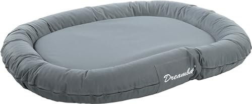 Flamingo Dreambay Ovales Hundebett – 120x90x16 cm, Perfekt für Labrador, Golden Retriever, Rottweiler, Weimaraner usw.