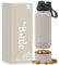 ProBottle Double Wall Insulated Water Bottle - Diversion Safe Storage Stainless Steel 1 Litre Water Bottle with 8 oz Storage Compartment, Wide Mouth Flask with Powder Coated Exterior, 5070002729600