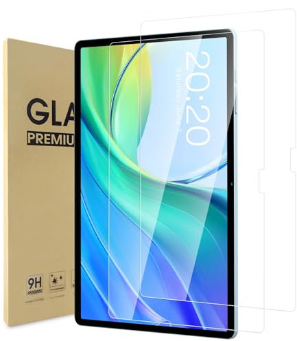 WD&CD Film de protection compatible pour Teclast M50 10.1 [2 pièces], verre trempé haute définition compatible pour Teclast M50 10.1【Dureté 9H】【Anti-rayures】
