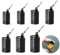 Futterkorb Angeln, 7 Stück Rund Futterkorb Feeder mit Gewichte und Wirbel Snap - Bait Cage Bleifrei, Verschiedene Größe Set 10g, 15g, 20g, 30g, 40g, 50g, 60g