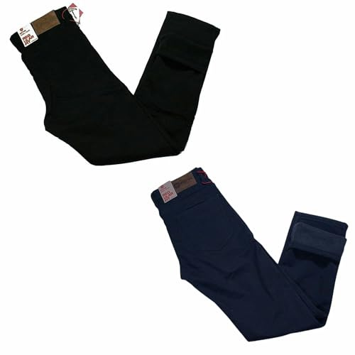 Mastino Pantalone 5 Tasche Felpato Imbottito Pile Termico Caldo Morbido Foderato Inverno Elasticizzato Regular Fit Set 1 o 2 Pezzi Uomo