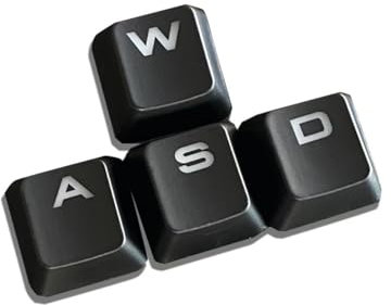 Backlit Key Caps Keycaps for Corsair K70 RGB/K65/K68/K95/K63/ MK2 Mechanical Gaming Keyboard - (ASWD)