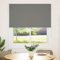 vidaXL Verdunkelungsrollo Grau 135x130cm Stoffbreite 131,6cm Polyester, Rollo, Klemmfix, Thermorollo, Verdunklungsrollo, Klemmrollo, Fensterrollo
