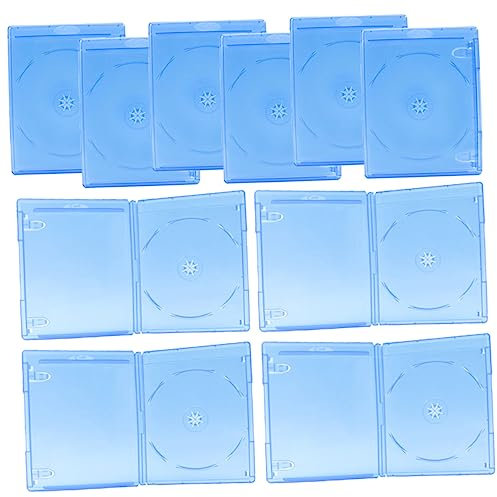 GLSTOY Cd-Jewel-Cases 10er-Pack Kunststoff-aufbewahrungshüllen Für DVDs Organisieren Sie Discs Beschriftung