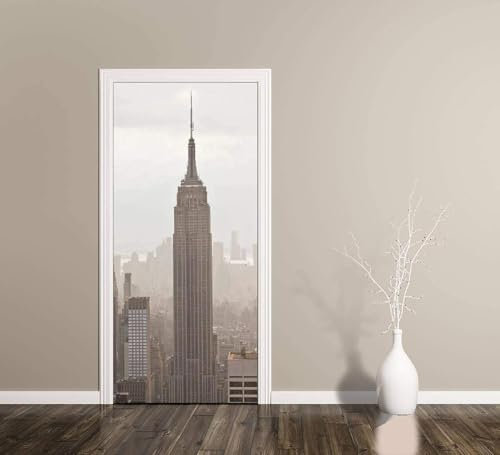 Türbekleben New York Türtapete, Selbstklebend TürPoster New York Türbilder, 3D Fototapete Türfolie Poster Tapete Türaufkleber Tür Tapeten 77 x 200 cm q7157