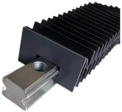 AIRUIXI Staubschutzabdeckung CNC-Führungen, Linearführungen, Orgelführung, Staubschutz for HGR15, HGR20, HGR25, HGR30, Linearschienen, Kompressionsverhältnis 10:1(HG25,1500mm)