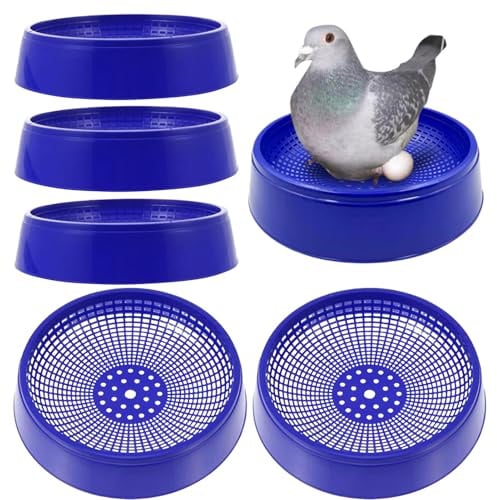 Boîte de nid pour cailles – 6 pièces – Baignoire à Oeufs d'oiseaux – Réutilisable Lit d'extrémité pour Cocorite Pigeons Canaris Perroquets Cailles d'élevage en volière Jardin Cour