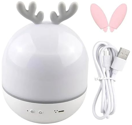 YFDGD Music Projector Lamp Night Light with BT Speaker Starry Sky Star Rotate Bedroom Bedside Lamp Decor Christmas Kids Baby Gift Clear Imaging(USB in)