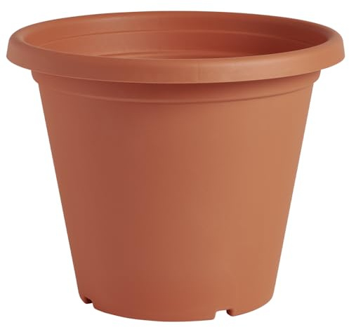 Clever Pots 30cm Round Plant Pot – Lightweight Terracotta Planter with Wide Rim, Recycled Plastic, UV & Weather Resistant – Outdoor Use