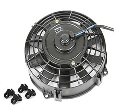 Engine Cooling Radiator Fan 8 12 14 12V 24V Car Air Conditioner Fan, 80W Condenser, 6.6cm Ultra-thin, 3800 RPM(8-inch 12V)