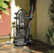 garden mile Heavy Duty Parapluie Canne Stand, Marron Style Vintage Finition Antique Support de Plancher en Fonte, Parapluie de Maison ou de Bureau, Canne Couloir Rack