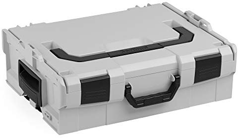 Bosch Sortimo L-BOXX 136 Größe 2 – grauer Werkzeugkoffer leer – stapelbar & belastbar – Klicksystem, individuell konfigurierbar – kompatibel mit Fahrzeugeinrichtungen